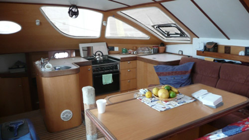 Used Sail Catamaran for Sale 1998 Catana 411 Layout & Accommodations